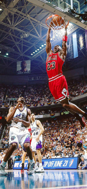 Nba Iphone Michael Jordan 1998 Nba Finals Wallpaper