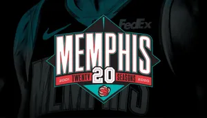 Nba Memphis Grizzlies Logo Twenty Seasons Poster Wallpaper