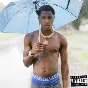 Nba Youngboy With Blue Umbrella Wallpaper