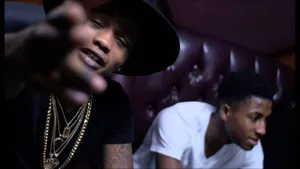 Nba Youngboy With Friend In Hat Wallpaper