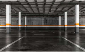 Neat Underground Garage Parking Lot Wallpaper