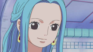 Nefertari Vivi Beautiful Blue Hair Wallpaper