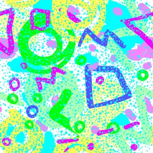 Neon 90s Style Background Wallpaper