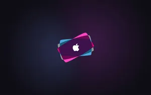 Neon Art Apple Emblem Wallpaper