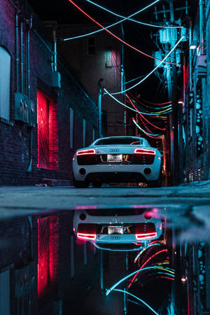 Neon Audi Car Wallpaper