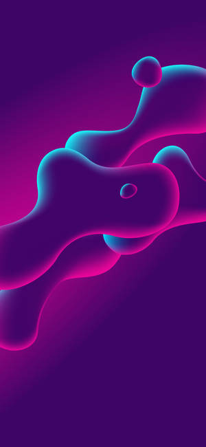 Neon Blobs Oneplus 9r Wallpaper Wallpaper