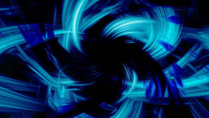 Neon Blue Aesthetic Brush Strokes Wallpaper