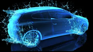Neon Car Digital Art Wallpaper