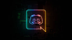 Neon Discord Clyde Icon Wallpaper