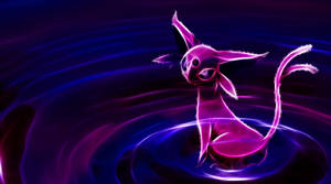 Neon Espeon Wallpaper