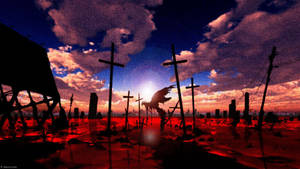 Neon Genesis Evangelion Grave Markers Wallpaper