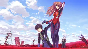 Neon Genesis Evangelion Rei Ayanami Asuka Langley 4k Wallpaper Wallpaper