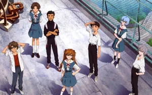 Neon Genesis Evangelion School Scene Wallpaper