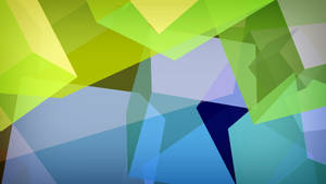 Neon Green Abstract Shapes Wallpaper