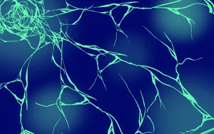 Neon Green Cracked Screen Wallpaper