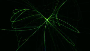 Neon Green Laser Beam Wallpaper