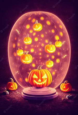 Neon Halloween Capsul Wallpaper