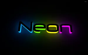 Neon Lights Can Give An Aesthetic To Any Environment. Wallpaper