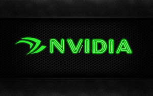 Neon Nvidia Text Graphic Wallpaper