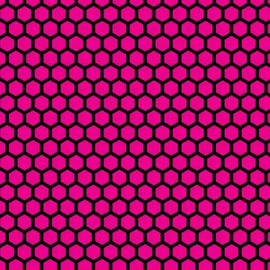 Neon Pink Honeycomb Pattern Wallpaper