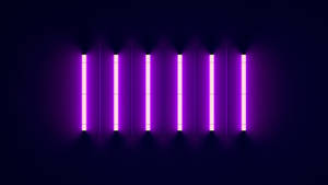 Neon Purple Fluorescent Lights Wallpaper