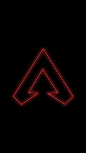 Neon Red Logo Apex Legends Phone Wallpaper
