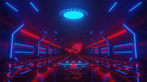 Neon Room Rog Gaming Logo Hd Wallpaper