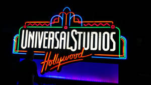 Neon Universal Studios Hollywood Signage Wallpaper