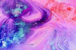 Neon Watercolor Artwork Wallpaper