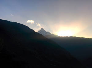 Nepal Fishtail Mountain Wallpaper