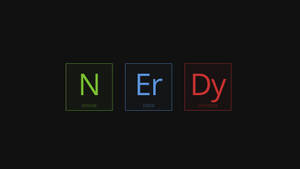 Nerdy Minimalist Science Elements Wallpaper