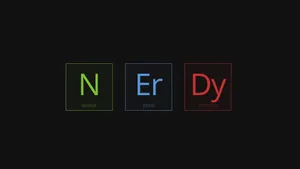 Nerdy Minimalist Science Elements Wallpaper