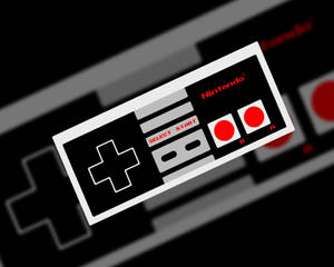 Nes Black Controller Wallpaper