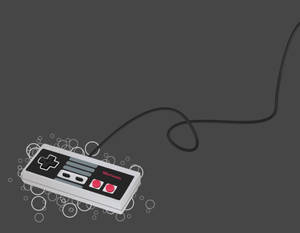 Nes Controller In Gray Wallpaper