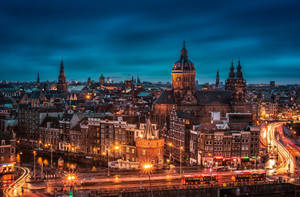 Netherlands City Skyline Wallpaper