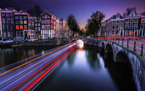 Netherlands Emperor’s Canal With Sunset Wallpaper