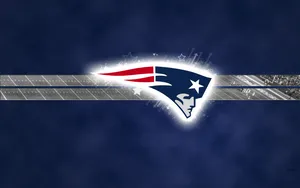 New England Patriots Logo Gray Stripes Wallpaper