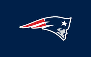 New England Patriots Logo Plain Blue Wallpaper