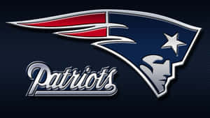 New England Patriots Logo With Name Wallpaper