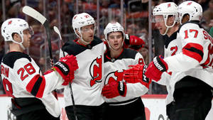 New Jersey Devils Players Grouping Wallpaper