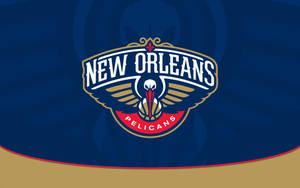 New Orleans Pelicans Blue And Gold Wallpaper