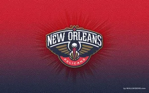 New Orleans Pelicans Logo Red Blue Wallpaper