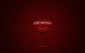 New Orleans Pelicans Red Carbon Fiber Wallpaper