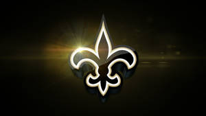 New Orleans Saints 3d Logo Wallpaper