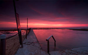 New South Wales Pink Sunset Wallpaper