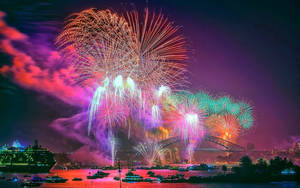 New Year's Eve Fireworks Sydney Wallpaper