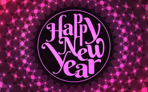 New Year's Greeting Purple Aesthetic Wallpaper
