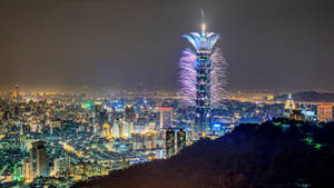 New Year Taipei 101 Taiwan Wallpaper