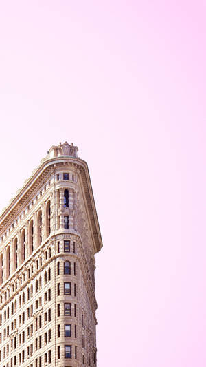 New York City Iphone X Minimalist Flatiron Wallpaper