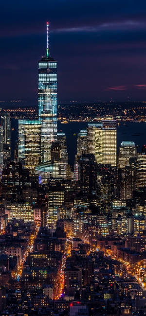 New York City Iphone X Night View Wallpaper